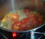 borscht veg + toms simmering
