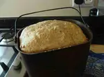 Bread loaf in pan