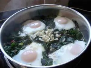 Eight colours eggs Florentine