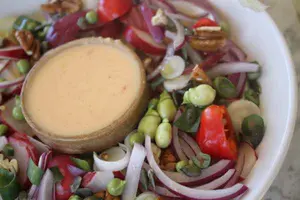 Fennel and red onion salad