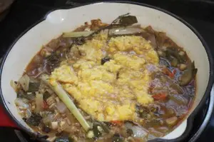 Green mealie risotto