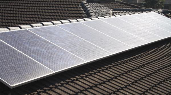 2.5kW of east-facing solar panels. 2.5kW of east-facing solar panels.