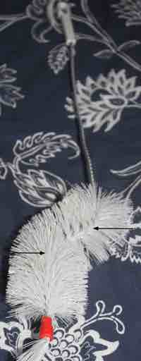 Cleaning brush for 5L carboy