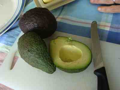 Hass and Fuerte avocado. Hass and Fuerte avocado.