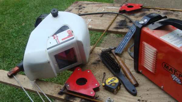 Basic welding equipment is needed for making chicken tractor designs. Basic welding equipment is needed for making chicken tractor designs.