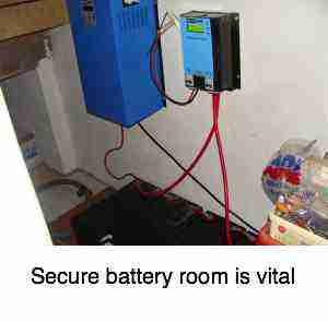 Battery room secure Battery room secure
