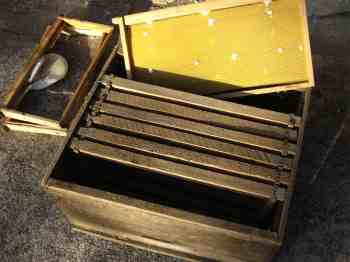 rolled bees wax in a frame rolled bees wax in a frame