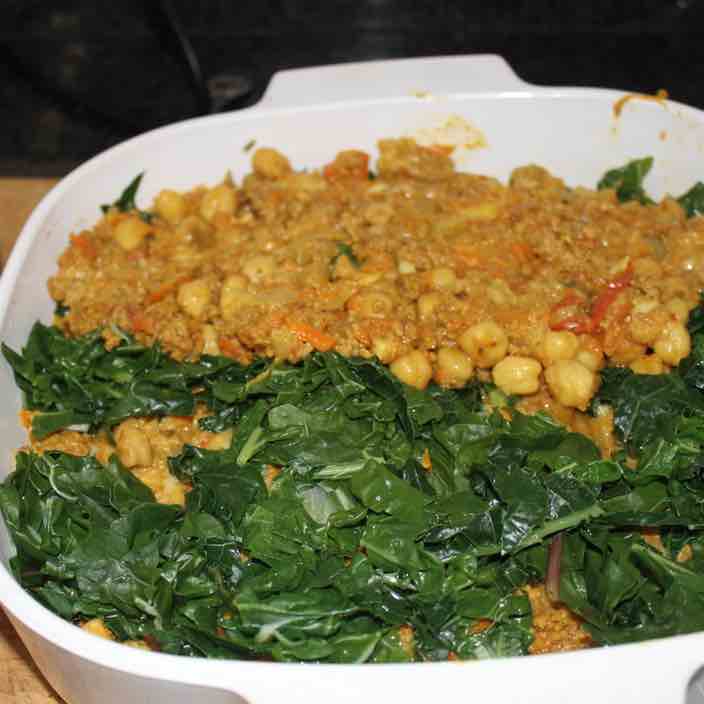 Bobotie recipes with mixed greens; spinach, beet tops and kale. Bobotie recipes with mixed greens; spinach, beet tops and kale.
