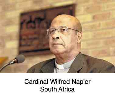 Cardinal Wilfred Napier. Cardinal Wilfred Napier.