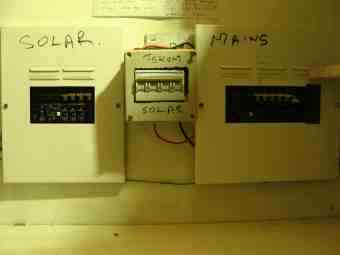 My first change over switch that swaps the power from your utility to the solar generator. My first change over switch that swaps the power from your utility to the solar generator.