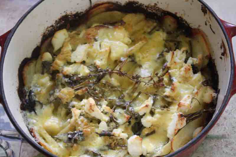 Cheesy potato gratin Cheesy potato gratin