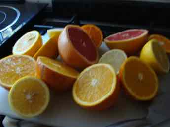 Citrus five halved. Citrus five halved.