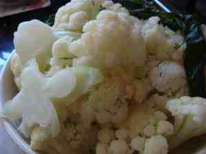 Cooked cauliflower