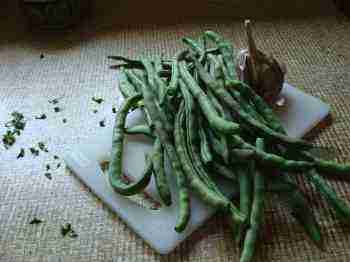 Top and tail your green beans before cooking. Top and tail your green beans before cooking.