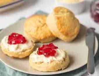 Cream scones are junk food. Cream scones are junk food.