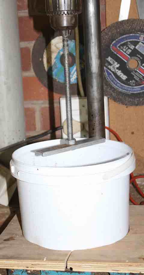 Creamed honey wooden bracket support.