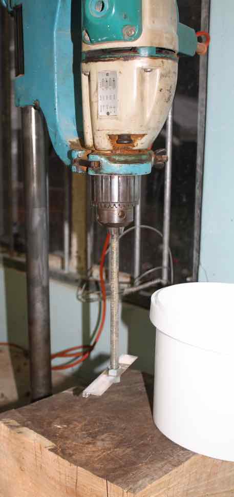 Creaming honey needs a drill press