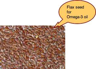 Flax seed for omega-3 fatty acids. Flax seed for omega-3 fatty acids.