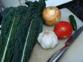 fried kale ingredients