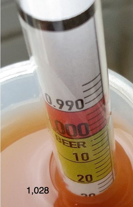 Gabriel's mead hydrometer reading Gabriel's mead hydrometer reading