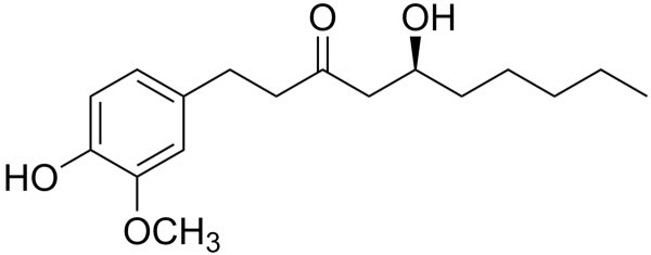 Gingerol structure. Gingerol structure.