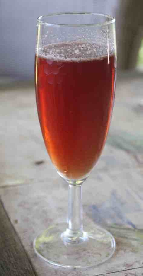 Glass of all-hive mead