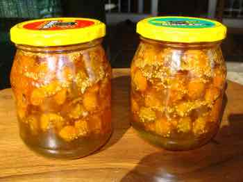 Gooseberry jam recipe in glass jars. Gooseberry jam recipe in glass jars.