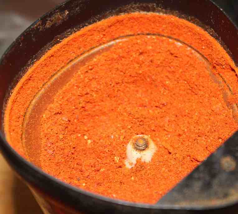 Ground dried peppadews. Ground dried peppadews.