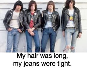 Long hair and tight jeans. Long hair and tight jeans.