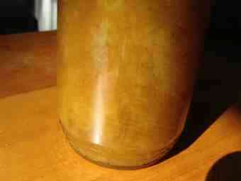 Honey crystallising in week 4.