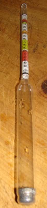 Hydrometer mead making device