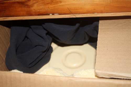 Inside the cardboard Wonder Box