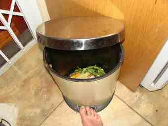 Kitchen compost container. Kitchen compost container.