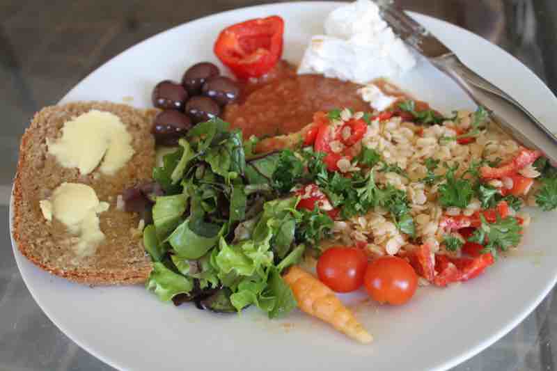 Lentil and lemon salad. Lentil and lemon salad.