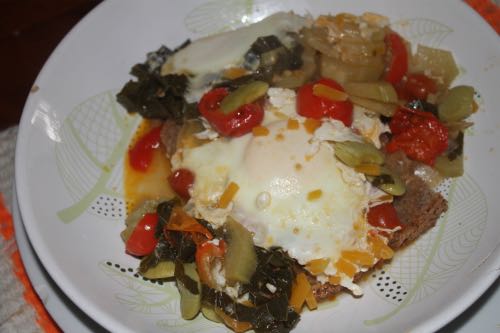 Lima bean shakshuka on toast Lima bean shakshuka on toast