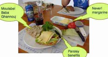 Preston lunch of moutabel baba ghannouj Preston lunch of moutabel baba ghannouj