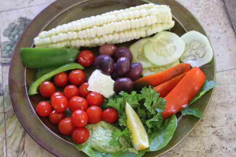 Lunch platter with many coloured foods. Lunch platter with many coloured foods.