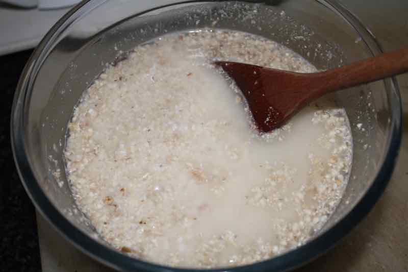 Mealie meal and cold water. Mealie meal and cold water.