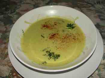 Mexican avocado soup. Mexican avocado soup.