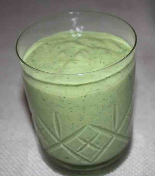 Nutritious green smoothie. Nutritious green smoothie.