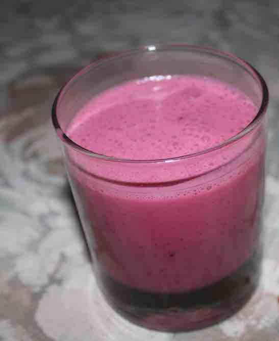 Purple power smoothie. Purple power smoothie.