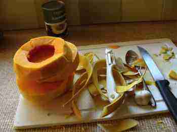 Our peeled butternut for the easy soup recipes. Our peeled butternut for the easy soup recipes.