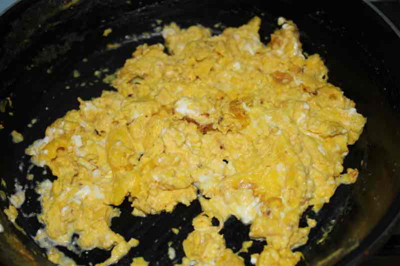 Scrambled eggs. Scrambled eggs.