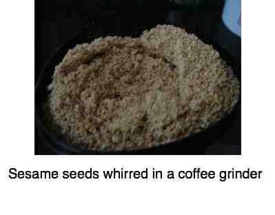 Sesame seeds ground Sesame seeds ground