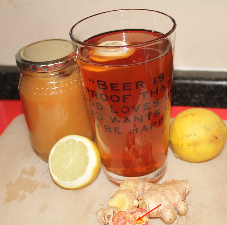 Spicy ginger tea recipe.