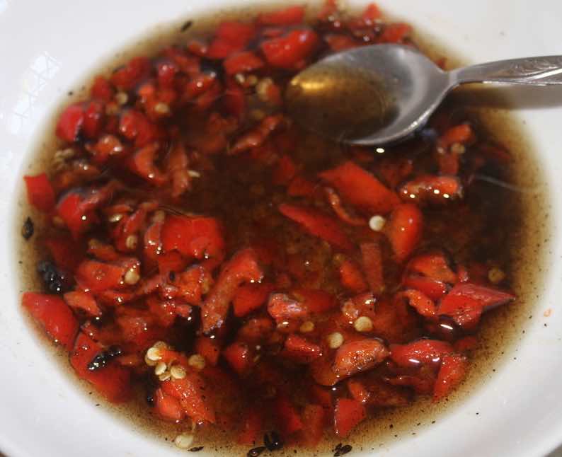 Spicy peppadew oil Spicy peppadew oil