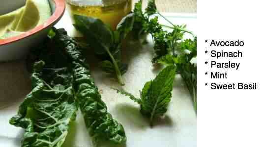 Spinach and avocado dip