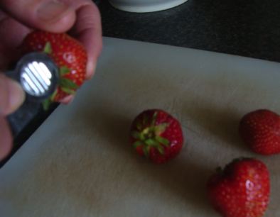 Strawberry stalk remover