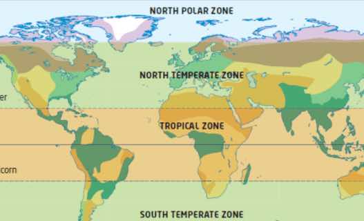 Temperate zones Temperate zones