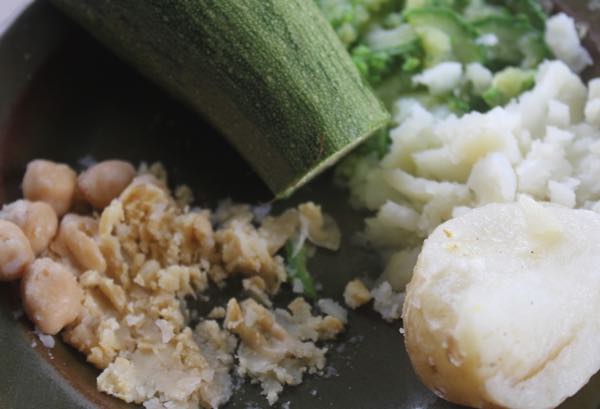 Thickeners for curried green beans